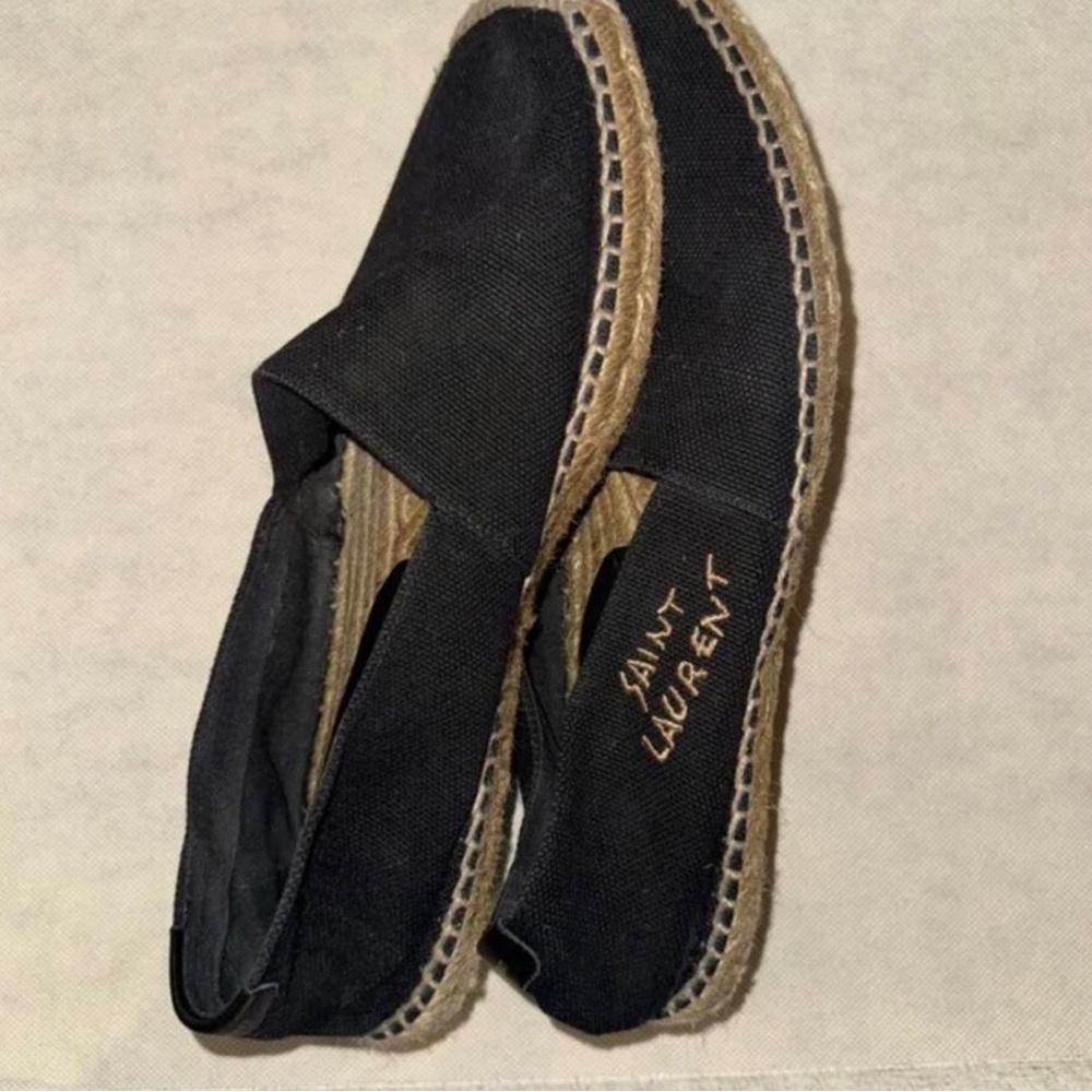 Saint Laurent Black Espadrilles